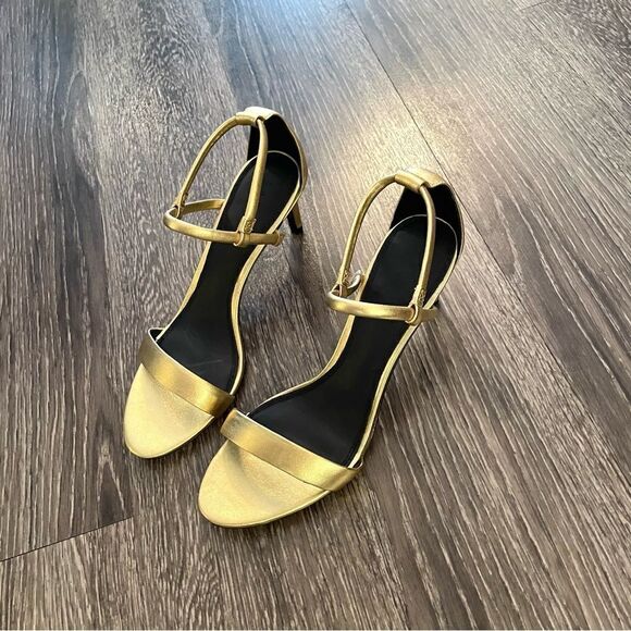 Sandro Paris gold heels new - Picture 6 of 9